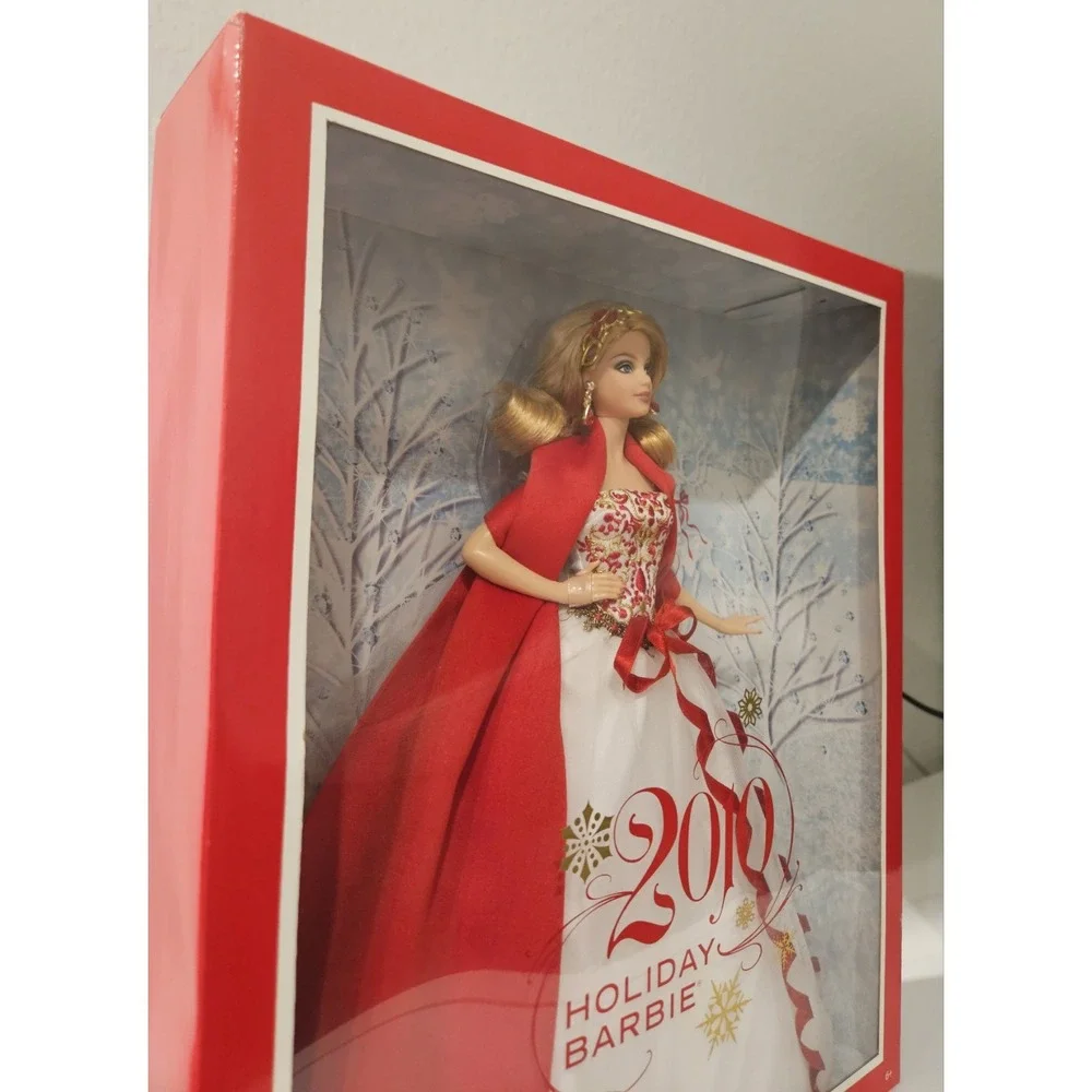 2010 Mattel Blonde Holiday Barbie R4545 Collector Doll Vintage